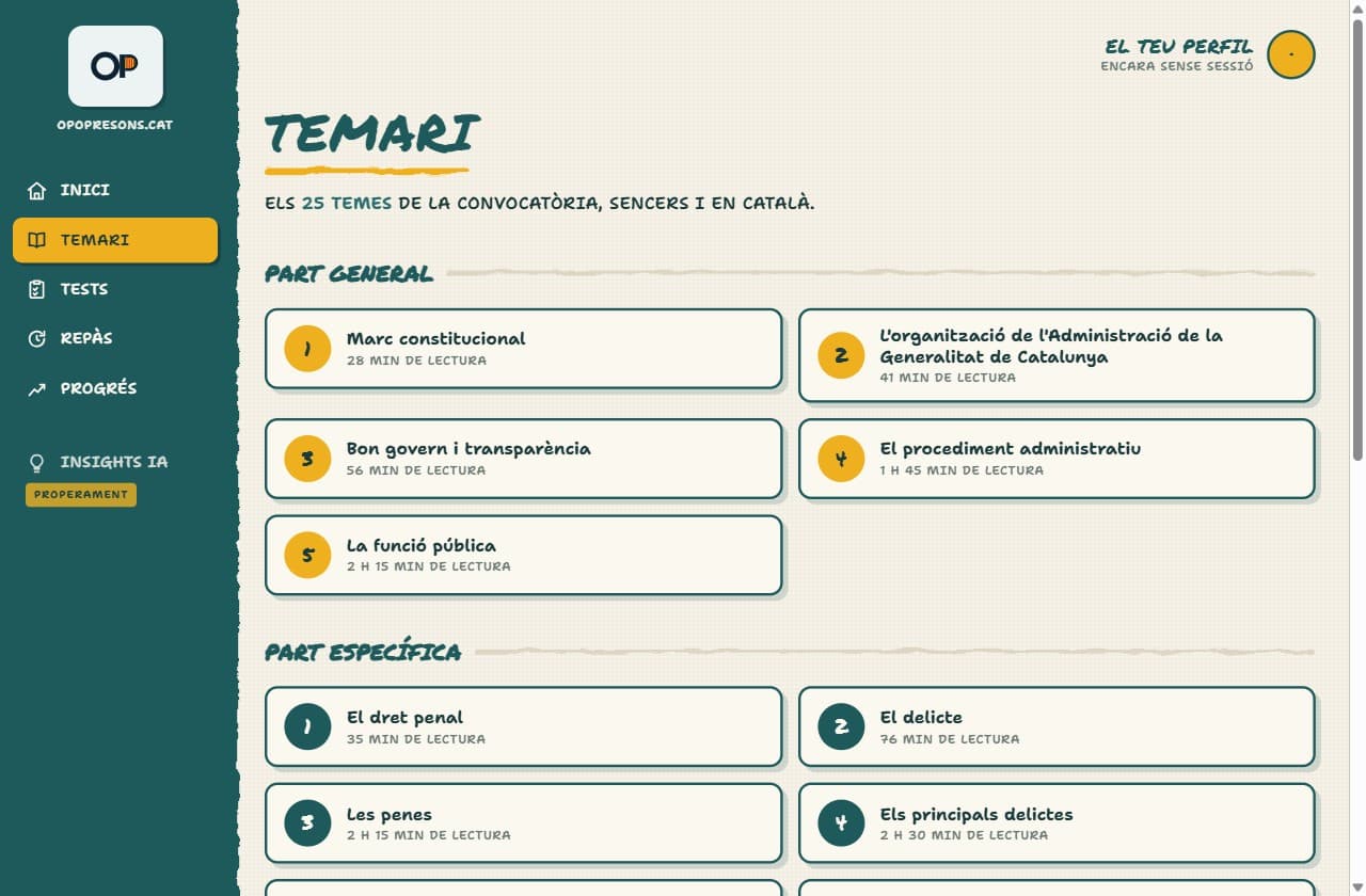 Temari — captura de la zona d’estudi d’OpoPresons